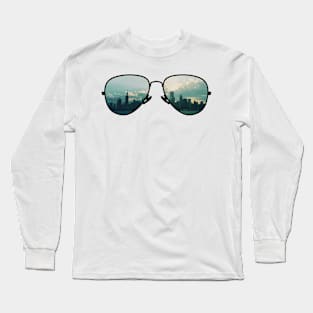 City Through Sunglasses Long Sleeve T-Shirt